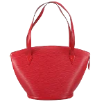 Red Leather Louis Vuitton Saint Jacques