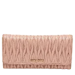 Pink Leather Miu Miu Wallet