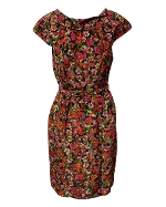 Multicolor Silk Erdem Dress