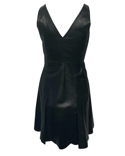 Black Leather Moschino Dress