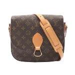 Brown Canvas Louis Vuitton Sac Souple