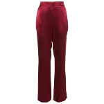 Red Satin Oscar de la Renta Pants