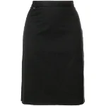 Black Cotton Versace Skirt