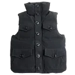 Black Cotton Canada Goose Vest