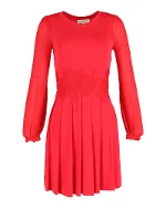 Red Polyester Michael Kors Dress