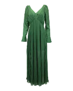 Green Polyester Self Portrait Dress