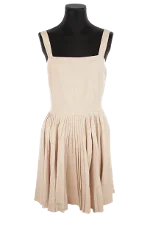 Beige Fabric Versace Dress