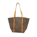 Brown Canvas Louis Vuitton Sac Shopping