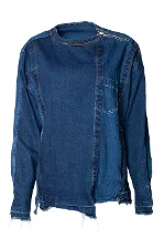 Blue Cotton SACAI Top