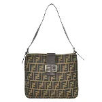 Brown Canvas Fendi Zucca Pochette