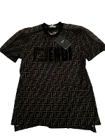 Brown Cotton Fendi T-Shirt