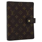 Brown Canvas Louis Vuitton Agenda