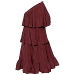 Burgundy Fabric Lanvin Dress