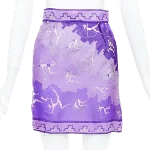 Purple Silk Emilio Pucci Skirt