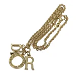 Gold Metal Dior Necklace