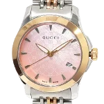 Pink Metal Gucci Watch