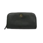 Black Leather Chanel Pouch