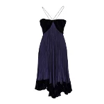 Purple Silk Roberto Cavalli Dress