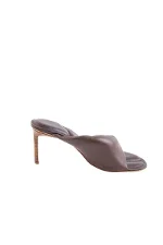 Brown Leather Jacquemus Heels