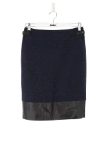 Blue Linen Hugo Boss Skirt