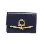 Navy Leather Salvatore Ferragamo Wallet