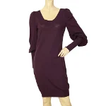 Purple Wool Alexander McQueen Dress