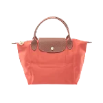 Red Cotton Longchamp Handbag