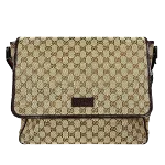 Beige Cotton Gucci Briefcase