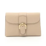 Beige Leather Delvaux Wallet