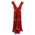 Red Polyester Self Portrait Dress