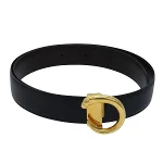 Black Leather Cartier Belt