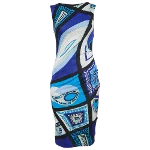 Blue Fabric Emilio Pucci Dress