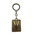 Gold Metal Louis Vuitton Key Chain