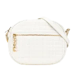 White Leather Celine Crossbody Bag