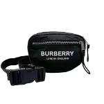 Black Fabric Burberry Belt Bag