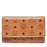 Brown Coated canvas MCM Wallet