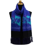 Blue Silk Versace Scarf