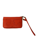 Orange Leather Tory Burch Wallet