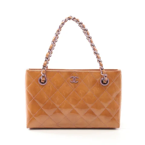 Brown Plastic Chanel Handbag