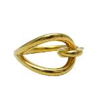 Gold Metal Hermès Scarf Ring