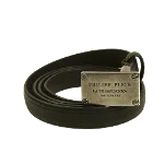 Black Leather Philipp Plein Belt