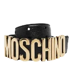 Black Leather Moschino Belt