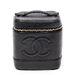 Black Leather Chanel Vanity