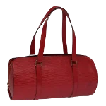 Red Leather Louis Vuitton Soufflot