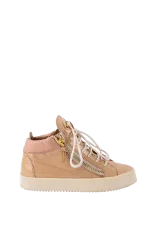 Beige Leather Giuseppe Zanotti Sneakers