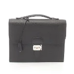 Black Canvas Hermès Briefcase