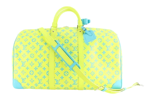 Yellow Leather Louis Vuitton Keepall