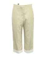 Beige Polyester Sandro Pants