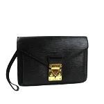 Black Leather Louis Vuitton Bagatelle