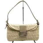 Beige Canvas Fendi Mamma Bag